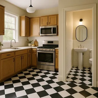 Piso xadrez 2025: como usar na cozinha e no banheiro – Guia