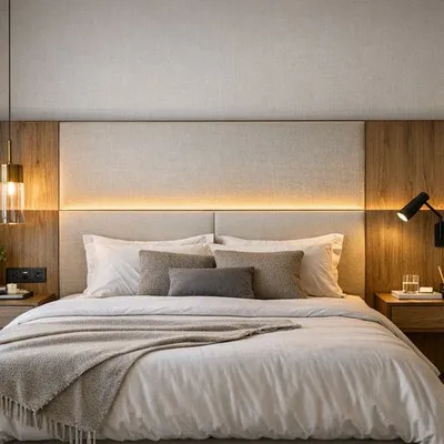 Cabeceira planejada: medidas, tomadas e iluminação para um quarto funcional (e lindo)