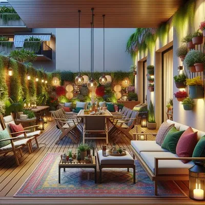 Terraços e Varandas: Ideias Criativas para Decorar Espaços Abertos